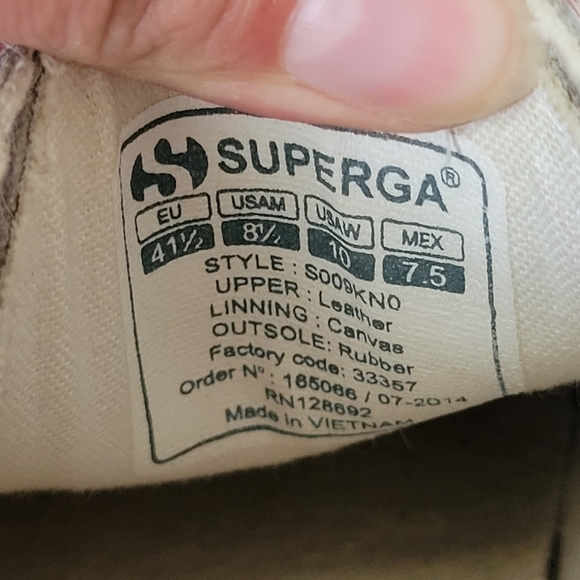 Superga Pink Calf Hair Platform Lace-Up Sneakers Sz W10/M8.5 EUC S009KN0 UNISEX - Picture 9 of 10